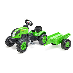 FALK Country Farmer Šlapací Traktor s Přívěsem Zelený 2-5 let FALK Country Farmer Šlapací Traktor s Přívěsem Zelený 2-5 let