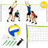 Skládací odolná síť na badminton 600x240 cm MOVEPRO