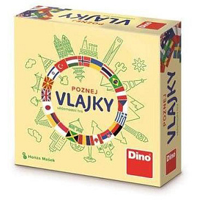 Poznej vlajky cestovní společenská hra v krabičce 13x13x4cm