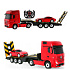 Lebula zdalnie sterowany samochód auto rc pilot duży zestaw 2 auta mercedes actros z lawetą 1:24 rtr czerwony