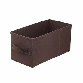 U Pudełko tekstylne 15x31x15 ciemnobrązowe