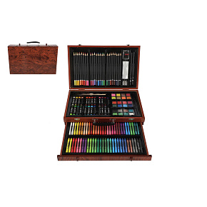 Sada na malování - Art box kreativní sada 143ks v dřevěném kufříku 38x25x8cm Sada na malování - Art box kreativní sada 143ks v dřevěném kufříku 38x25x8cm