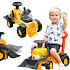 FALK Jeździk Traktor Koparka Komatsu z Łyżką i Klaksonem 1-3 Lat