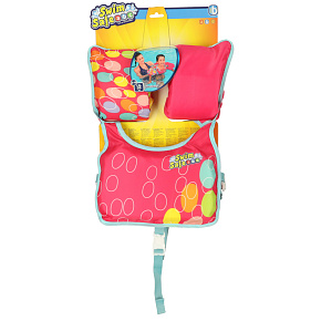 Plovací vesta s rukávy pro děti 3-6 let 19-30 kg BESTWAY 32174 růžová