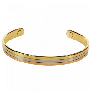 Wellys GD-027510: Magnetický tříbarevný náramek - Klasický