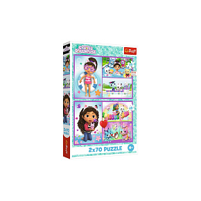 S.CENA Puzzle - _2x70_ - Baw si z Gabby/Universal Gabby apos;s Dollhouse