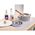 Dřevěná kuchyňka pro děti MDF MODERN CLASSIC s příslušenstvím 82 cm šedá