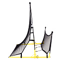 Oboustranný fotbalový trenažér Rebounder pro trénink střel 220x120 cm MOVEPRO