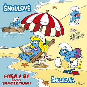 Samolepkové obrázkové album - Šmoulové - Hraj si se samolepkami 20,5x21cm