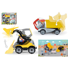 Stavební sada Truckies v krabici 40x30x10cm 24m+ Stavební sada Truckies v krabici 40x30x10cm 24m+