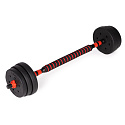 Nastavitelné činky 2x10 kg činka sada 20 kg osa MOVEPRO