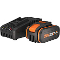 WA3604 - Akumulátor 20V 4Ah + nabíječka 20V 2A