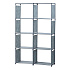 Herzberg HG-03626: 8-Layer Multi-purpose Bookshelf and Storage Rack (85x125cm) - Grey
