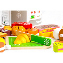 Dřevěné jídlo na krájení 23 kusů ECOTOYS