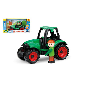 Auto Truckies traktor plast 17cm s figurkou v krabici 24m+ Auto Truckies traktor plast 17cm s figurkou v krabici 24m+