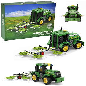 Lebula klocki konstrukcyjne zestaw 500 el. elementów traktor przyczepa kombajn