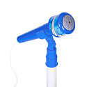 Sada elektrická kytara mikrofon stojan pro děti MP3 - modrá