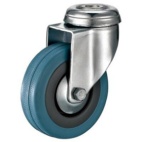 Zestaw jezdny z kołem szarym śr. 50mm/40kg, otwór mocujący