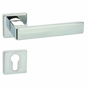 Klika BIBLO-QR M6 chrom + štít PZ