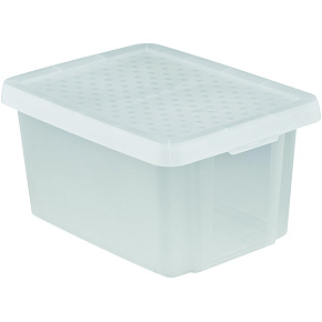 Úložný box ESSENTIALS 16l s víkem průhledný