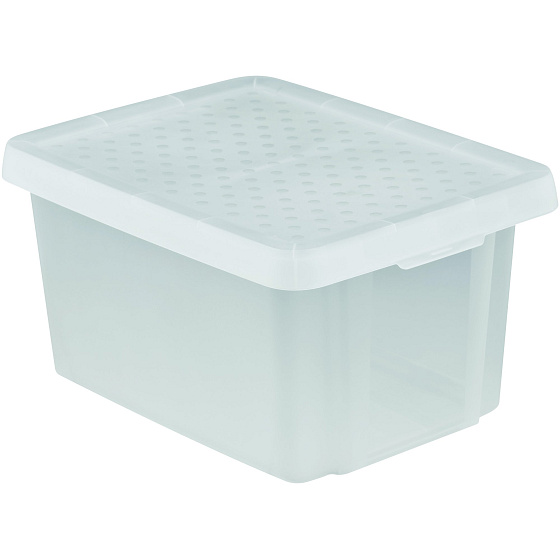 Úložný box ESSENTIALS 16l s víkem průhledný