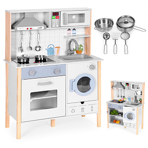 Kuchnia dla dzieci dźwięki LED piekarnik pralka akcesoria kuchenne ECOTOYS Kuchnia dla dzieci dźwięki LED piekarnik pralka akcesoria kuchenne ECOTOYS