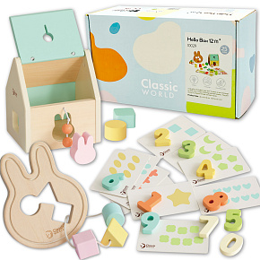 CLASSIC WORLD Pastelowy Zestaw dla Niemowląt Box Pierwsze Zabawki do Nauki 25el. CLASSIC WORLD Pastelowy Zestaw dla Niemowląt Box Pierwsze Zabawki do Nauki 25el.