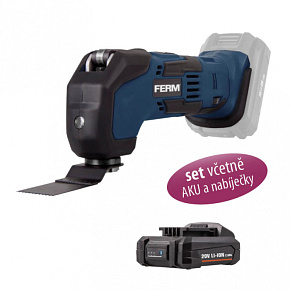 Aku multifunkční oscilační bruska 20V 1x2Ah AX/FX-Power/Platform OTM1009 SET