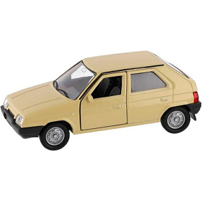 Auto Welly Škoda Favorit kov/plast 11cm 1:34 na volný chod 4 barvy v krabičce 15x7x7cm