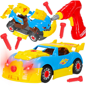 Sportovní auto k rozebrání konstrukční pro tuning světlo zvuk