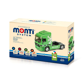 Stavebnice Monti System MS 53.2 Actros L (zelený) 1:48 v krabici 22x15x6cm