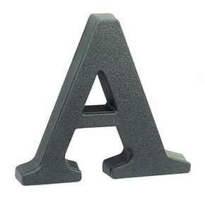 Písmeno SP 10cm černé A