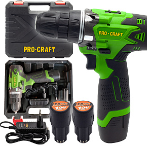 Aku vrtací šroubovák Procraft PA12Li Aku vrtací šroubovák Procraft PA12Li