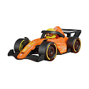 Závodní vůz formule 21cm s figurkou oranžová v krabici 22x10,5x11cm 24m+