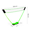 Sada na badminton 300x156 cm skládací síťka rakety košíčky kufřík MOVEPRO