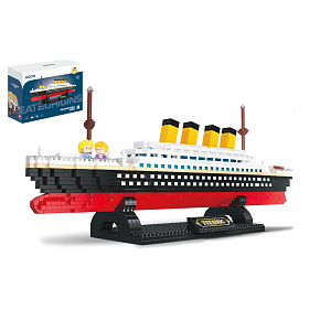 Stavebnice mini KOCO Titanic plast 1510ks v krabičce 20x15x8cm