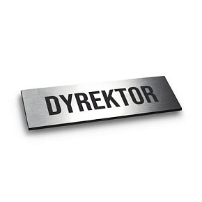 Tabliczka samoprzylepna plexi 5x15 cm Dyrektor