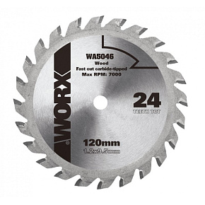 WA5046 - Kotouč na dřevo 120x9,5 pro WU427, Worxsaw XL