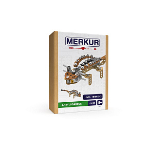 Stavebnice MERKUR Ankylosaurus 130ks v krabici 13x18x5cm