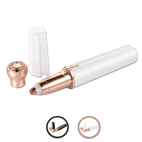 Cenocco Beauty CC-9095: 2 v 1 zastřihovač obočí a holicí strojek na obličej (Bílý)
