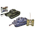 Tank RC 2ks 36cm+dobíjecí pack tanková bitva 27MHZ a 40MHz se zvukem se světlem v krabici