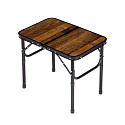 Turistický stůl 60x40 cm kempingový skládací do kufříku postaršený dub MultiGarden