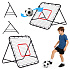 Rebounder do piłki nożnej trenażer piłkarski bramka do odbijania piłki 100x100 cm MOVEPRO