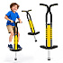 Pogo drążek do skakania jump stick skoczek dla dzieci do 80 kg żółty