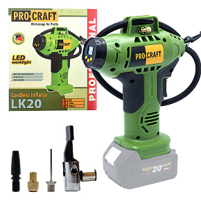 Aku kompresor Procraft LK20 (bez baterie a nabíječky)