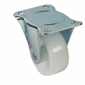 Zestaw jezdny z kołem poliamid 50mm/50 kg płyta stała