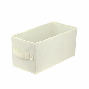 U Pudełko tekstylne 15x31x15 białe