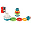 Roly Poly dinosaurus plast 16cm skládanka pyramida s kroužky se zvukem v krabičce 13x20cm 6m+ 