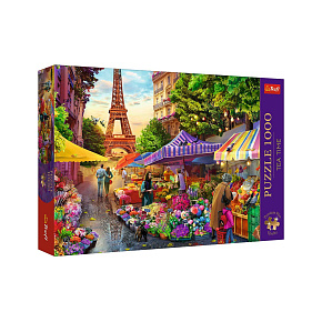 S.CENA Puzzle - _1000 Premium Plus_ - TeaTime: Targ kwiatowy, Pary_FSC Mix 70 #37;