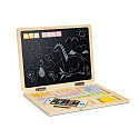 Magnetická vzdělávací tabule laptop písmena čísla ECOTOYS